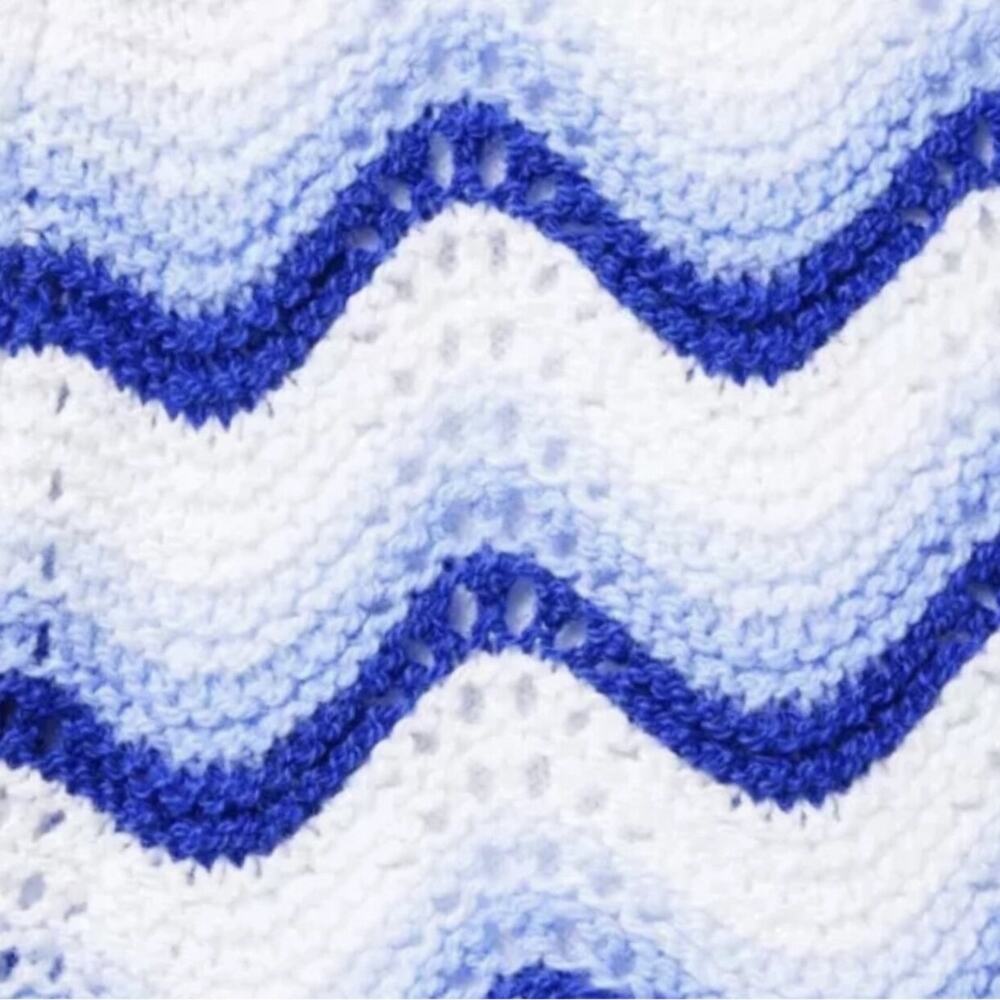 Janie and Jack NWT Blue and White Crochet Short. Size 8 - Picture 2 of 4
